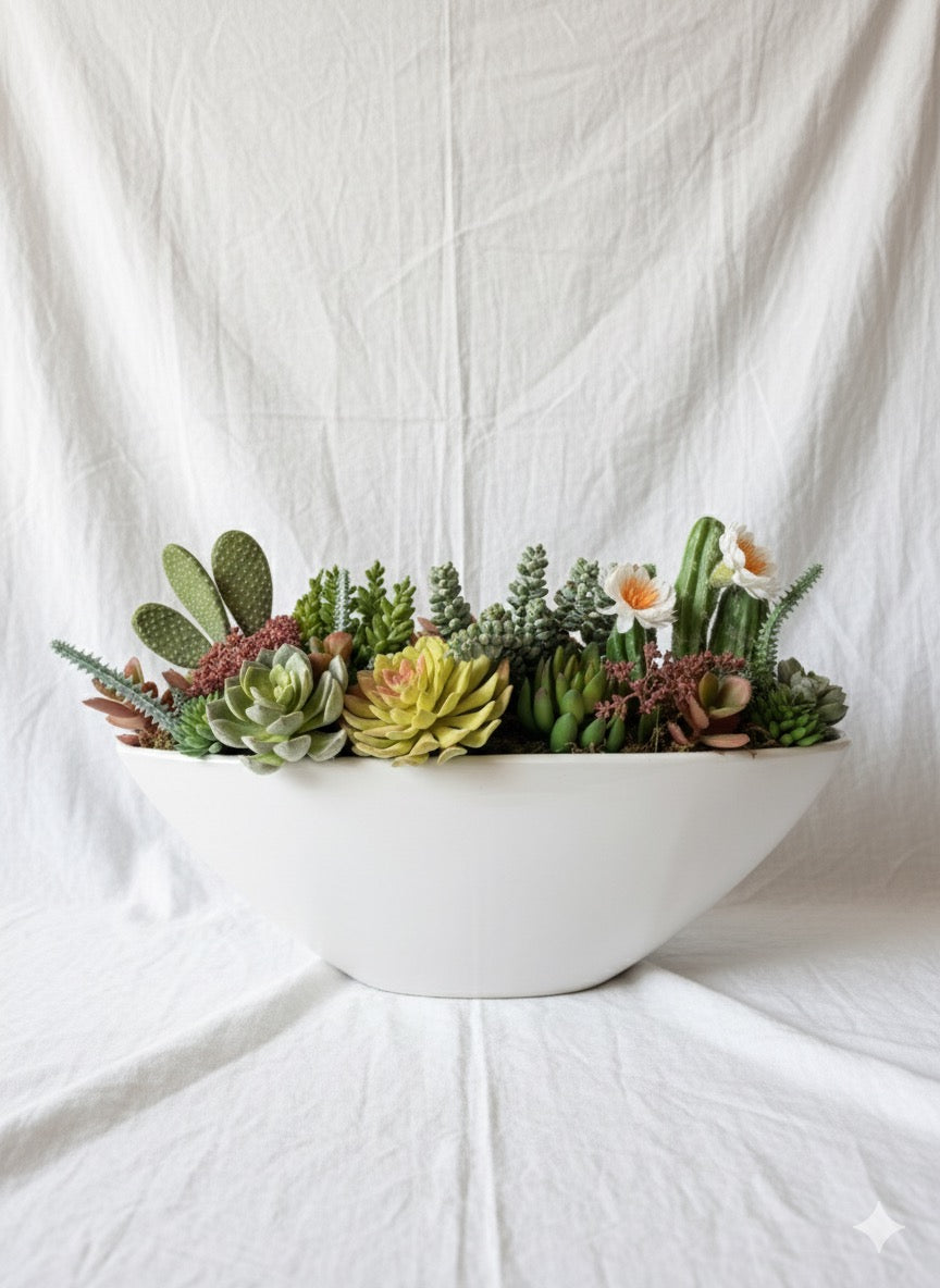 Half moon KIVAAR - Succulent arrangement