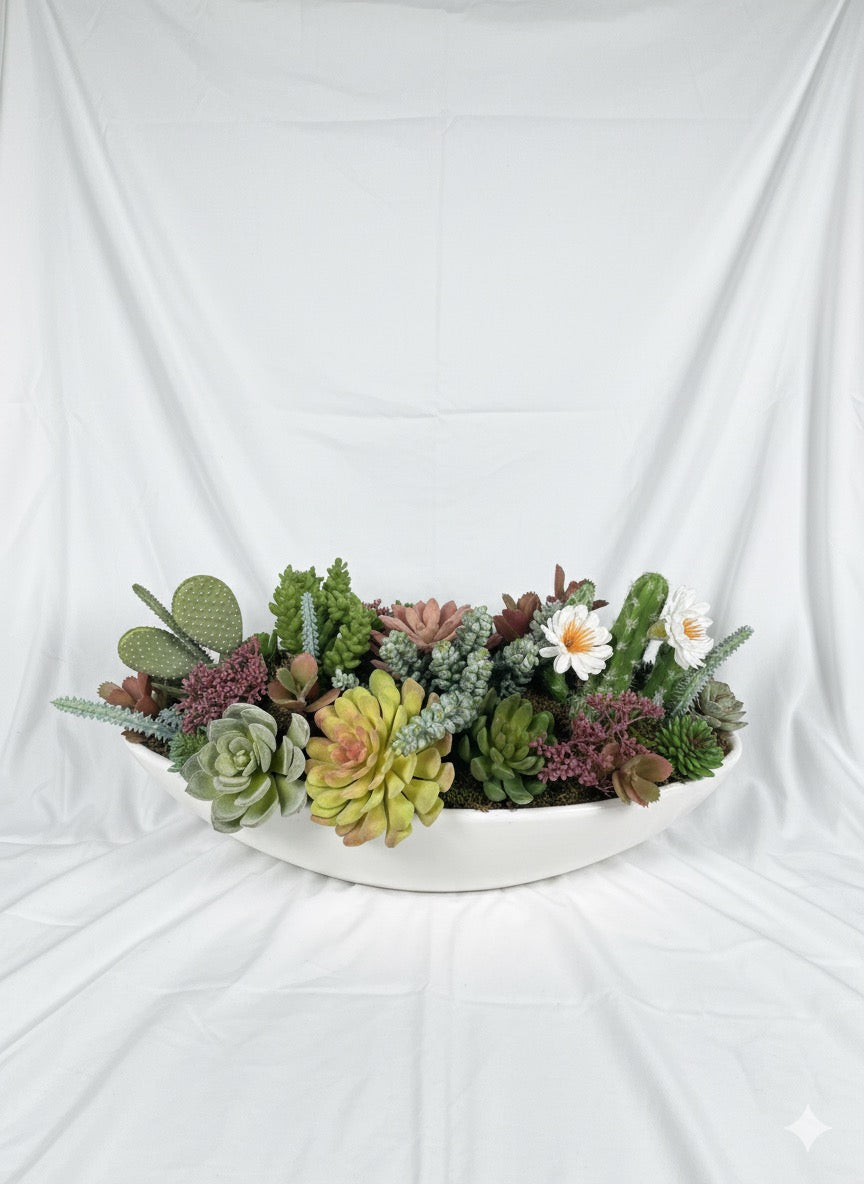 Half moon KIVAAR - Succulent arrangement