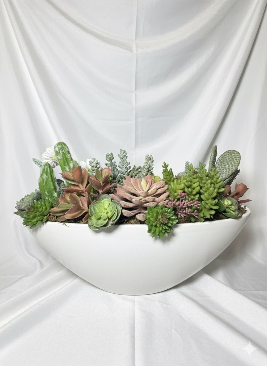 Half moon KIVAAR - Succulent arrangement