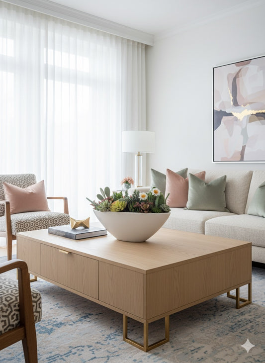 Half moon KIVAAR - Succulent arrangement